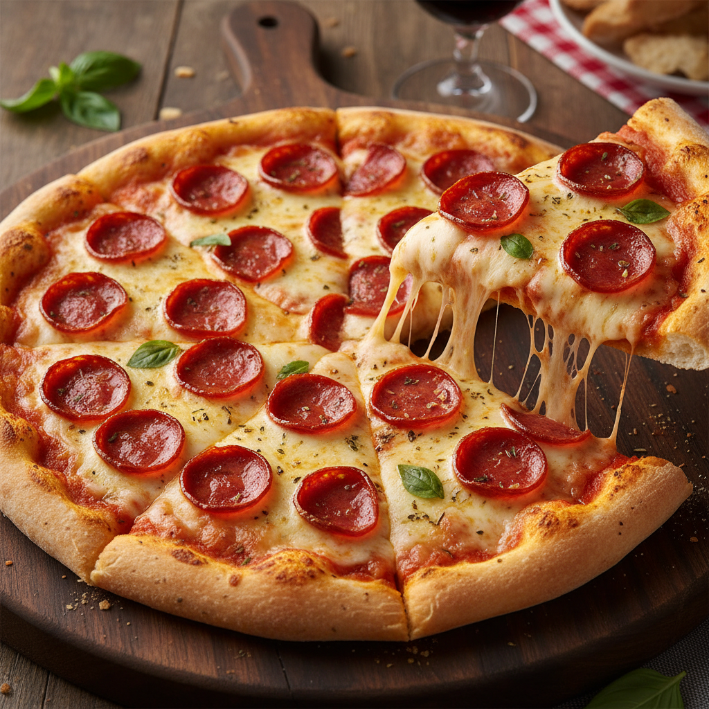 Chicken Pepperoni Pizza