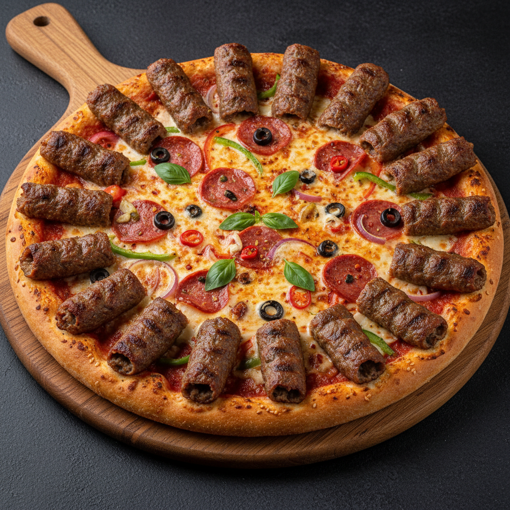 Behari Kabab Pizza