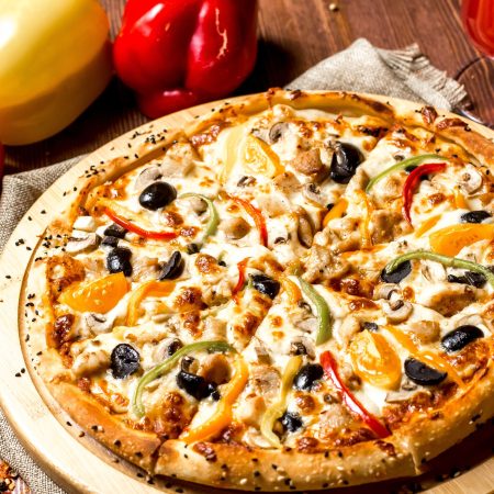 Chicken Bonfire Pizza